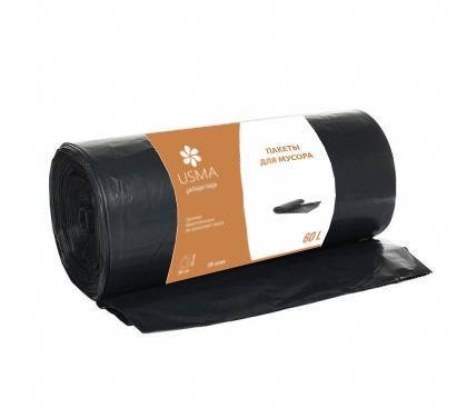 Пакеты для мусора, объемом 60 литров
