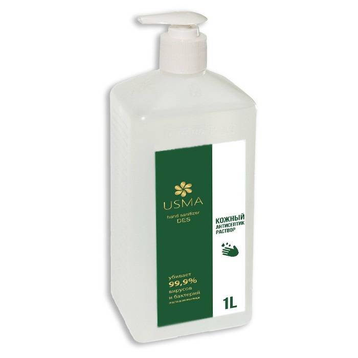 Кожный антисептик-раствор в флаконе с помпой, 1 л